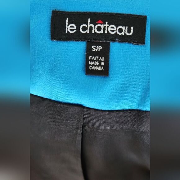 VintageโLe Chateau Turquoise Blazer - Size Small - Picture 7 of 7